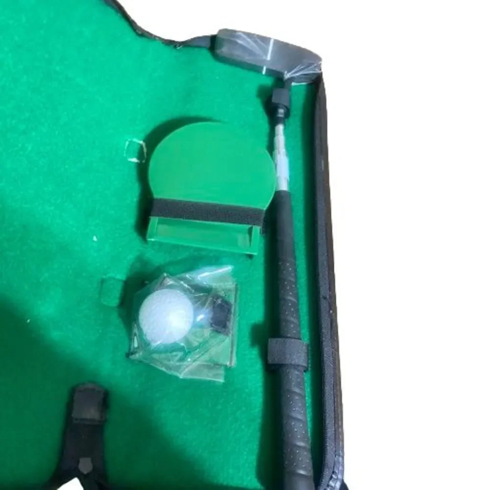 Perry Ellis Vintage Executive Golf Putter Set in Vinyl Case for Office or Travel